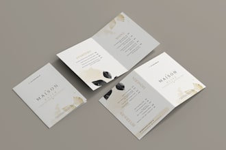 design modern restaurant menu, cafe menu, flyer, brochure and price list