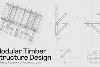 design modular timber structures with detailed buildable construction drawings