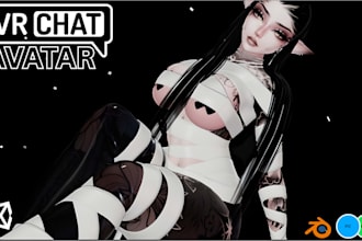 create vrchat avatar, vr character, vrc avatar, furry nsfw avatar, vtuber avatar