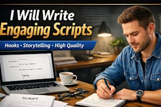 write high converting youtube video scripts, ads, and viral video script