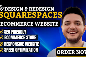 design a custom squarespace ecommerce website