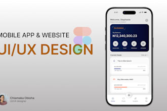 design a clean mobile app UI for ios or android in figma