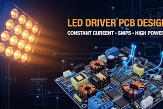 design constant current led driver pcb for high power led lighting smps