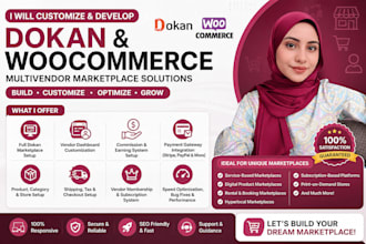 customize and develop dokan and woocommerce solutions