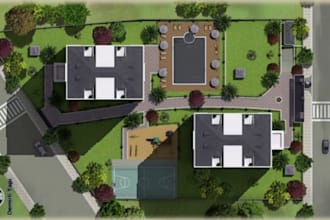 design a permit ready architectural site plan and landscape plan