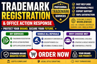 be your licensed attorney for trademark registration office action best price