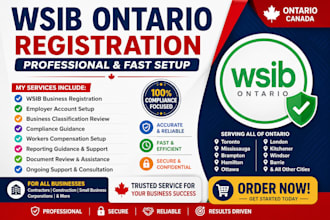 register your business for wsib ontario and handle initial setup