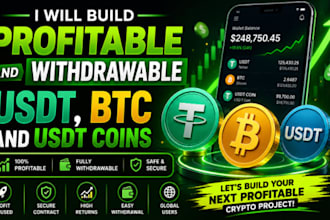 build profitable and withrawable usdt, btc and usdt coins