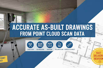 create accurate as built drawing from point cloud scan data