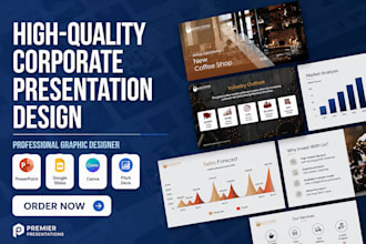 design professional powerpoint presentation, pitch deck, and google slides