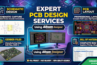 design pcb layout, schematics, gerber, and bom in altium