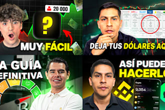 diseñaré la mejor miniatura de finanzas para ti