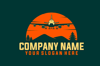 create awesome style for angry jumbo jet plane mascot logo design service