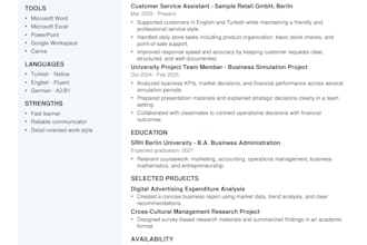 write an ats CV for jobs