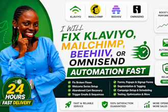 fix klaviyo, beehiiv, mailchimp or omnisend automation fast