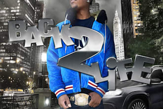 design cinematic hip hop and rap album or single cover art