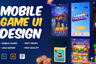 design a professional game UI, user interface and hud for your game
