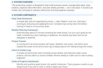 build a custom productivity and organization system for your business