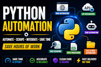 create custom python automation scripts and bots