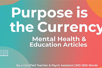 be writing on mental health