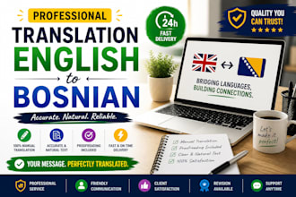 translate english to bosnian professionally
