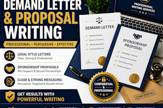 write a professional demand letter and sponsorship proposal that gets results