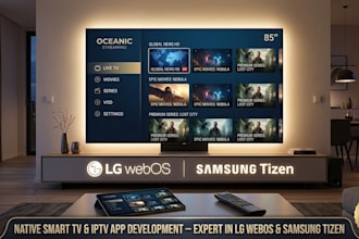 create custom smart TV apps for lg, samsung, and apple TV
