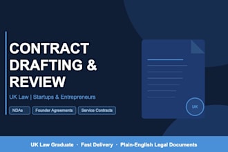 draft enforceable UK and US contracts