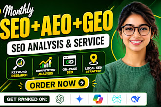 do monthly website onpage offpage GEO aeo local SEO backlinks for ai search rank
