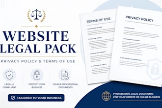 write privacy policy and terms of use for your website