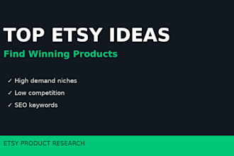 find winning etsy products and profitable niches
