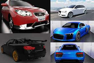 design racing 3d car models, sports vehicles, trucks, and game assets for unity