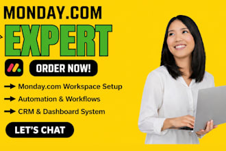 build and automate your monday com CRM, boards and dashboard system