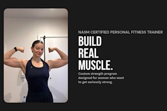 create a personalized muscle building program for women