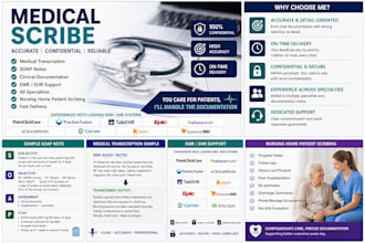 provide medical scribing and clinical documentation services