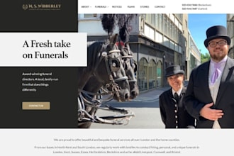 build fix squarespace funeral website memorial tribute website casket website