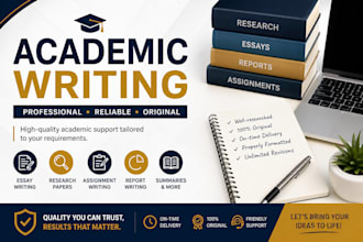 provide academic writing, research and assignment support