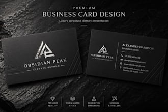 design a professional business card and stationery