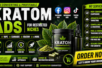 run high converting kratom ads cbd ads meta ads google ads for restricted niches