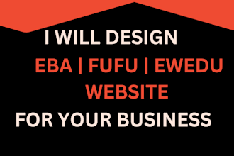 design amala and ewedu with fufu and iyan website for your business