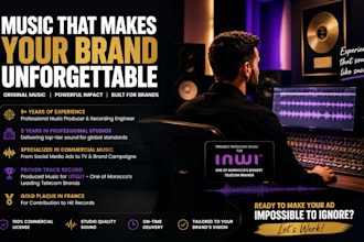 produce original music for your brand commercial or ad