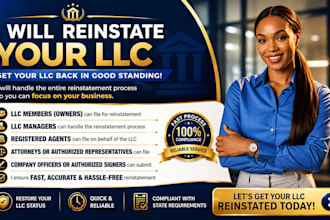 reinstate llc dissolved business restore good standing state filing