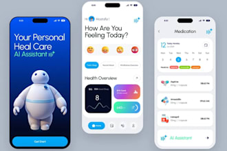 develop ai healthcare app, medical diagnosis app, symptom checker app