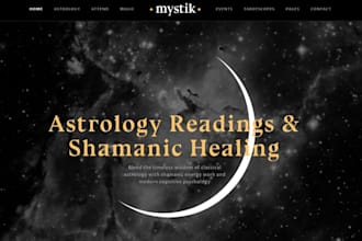 redesign build squarespace astrology website holistic reiki healing website