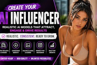do realistic ai influencer ai model ai avatar lora training instagram influence