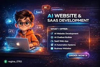 build ai website and chatbot for real estate, ecommerce, healthcare and finances