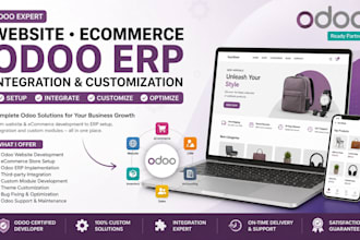 design website ecommerce odoo erp integration customization module odoo setup