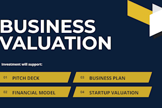 design investor ready pitch deck company valuation financial model business plan