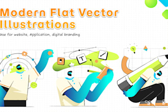 create a flat vector illustration in any style