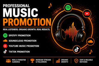 soundcloud music youtube music spotify music promotion